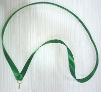 Стрічка зелена ткана 20 мм
